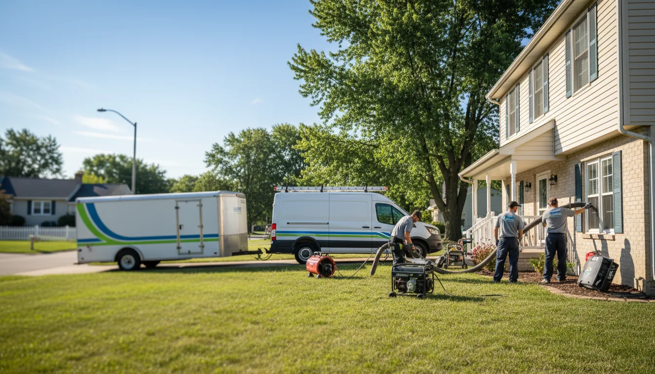 Flooded Basement Restoration And Cleanup With Repair in Prairieton, IN near me